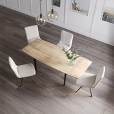 Vera 120 - 180cm Wood Look Ceramic Pull - out Extending Dining Table - Pendle Village Furniture